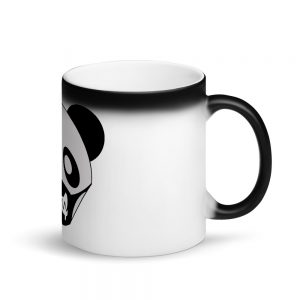 Wrenn x DotKom Panda Logo Matte Black Magic Mug