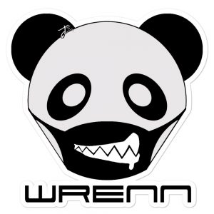 Wrenn x DotKom Panda Logo Bubble-free stickers