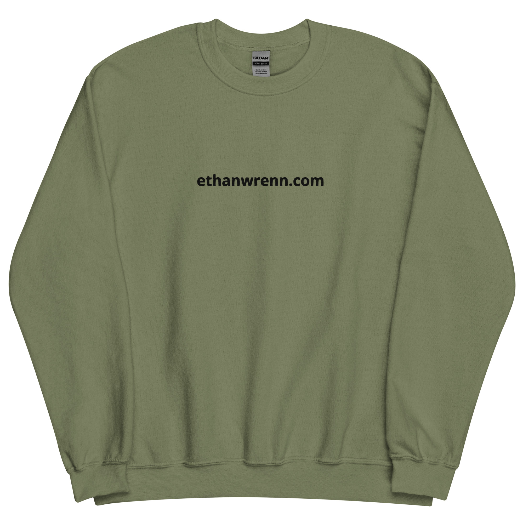 Embroidered Black ethanwrenn.com Unisex Sweatshirt